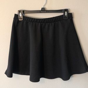 Black skater skirt